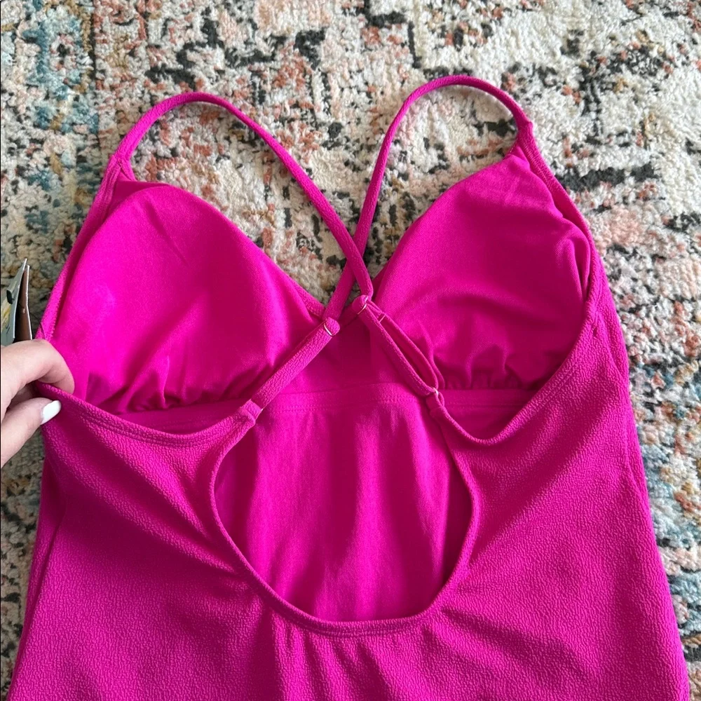 NEW- Shade & Shore Pink One-Piece Swimsuit